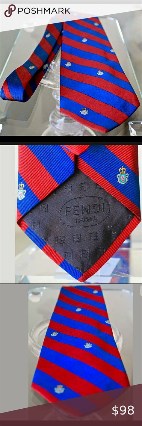 fendi vintage roma tags ties|Fendi Men's Ties for sale .